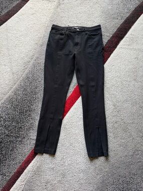 Hudson Los Angeles Black Skinny Split Leg Jeans